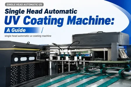 single head automatic uv coating machine illustration